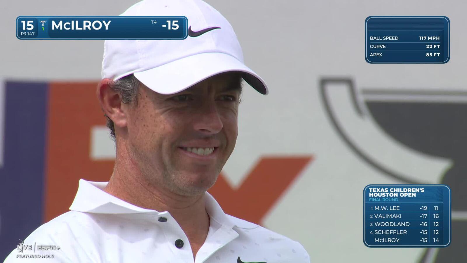 Rory McIlroy | Round 4 | 15th hole | Shot 1 | 2025 Houston Open