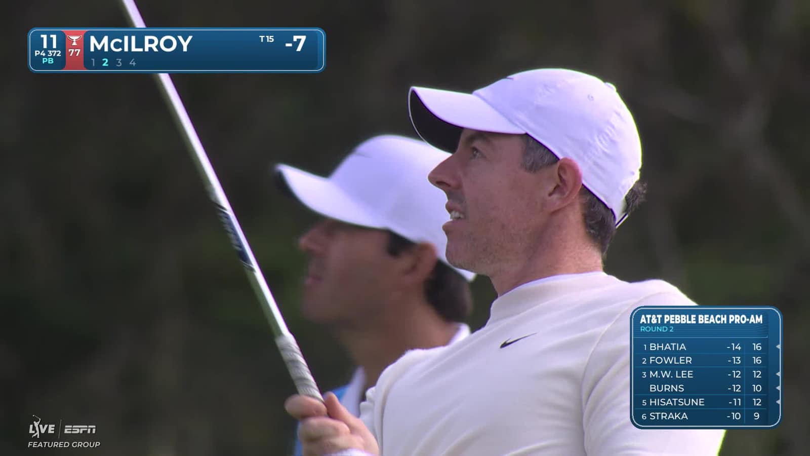 Rory McIlroy | Round 2 | 11th hole | Shot 2 | 2026 AT&T Pebble Beach