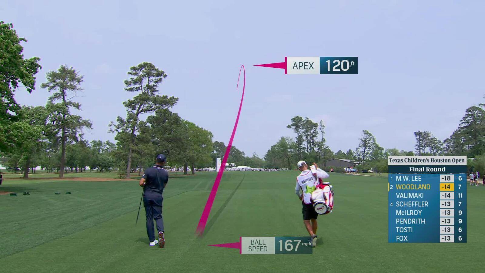 Gary Woodland | Round 4 | 8th hole | Shot 1 | 2025 Houston Open