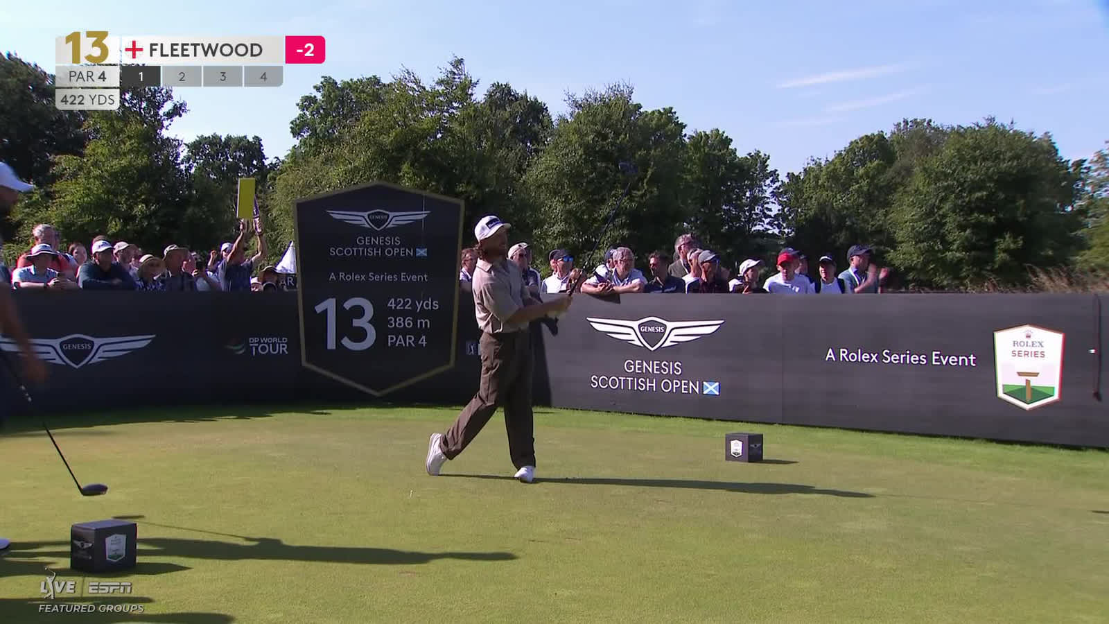 Tommy Fleetwood | Round 2 | 13th hole | Shot 1 | 2026 Genesis Scottish Open