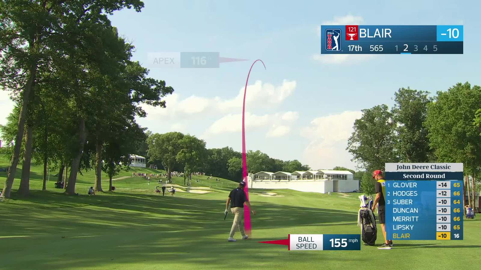 Zac Blair | Round 2 | 17th hole | Shot 2 | 2026 John Deere