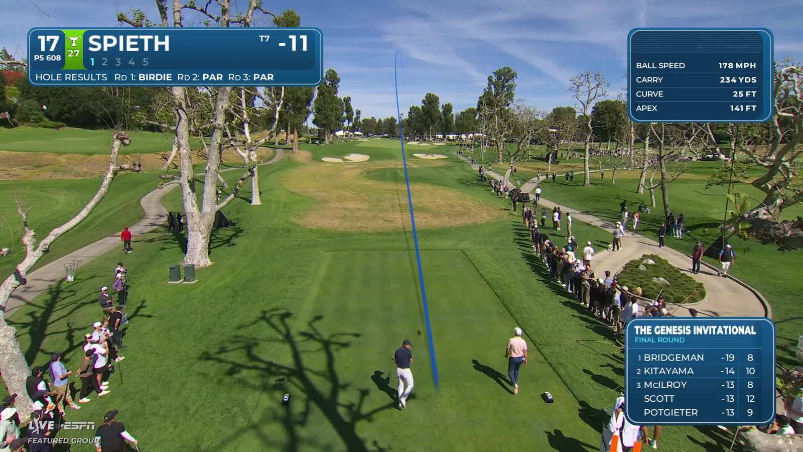 Jordan Spieth | Round 4 | 17th hole | Shot 1 | 2026 The Genesis