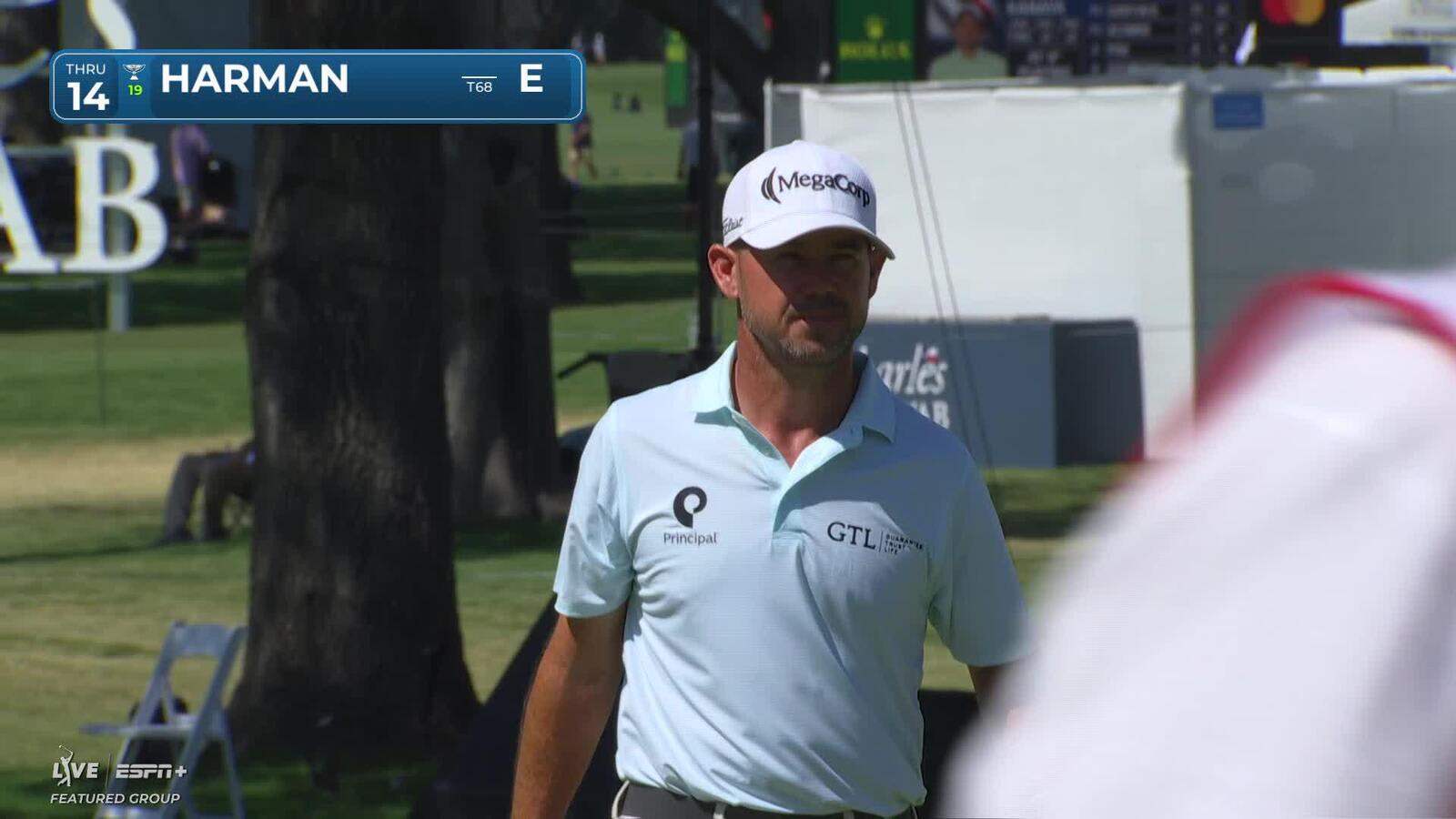 Brian Harman | Round 2 | 14th hole | Shot 4 | 2025 Charles Schwab