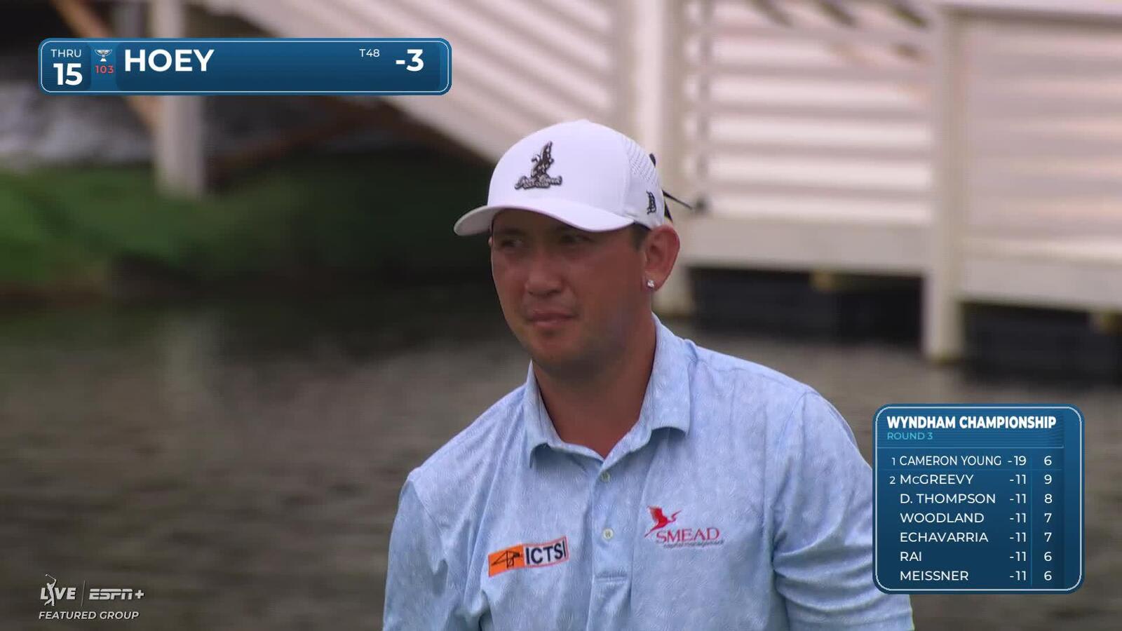 Rico Hoey | Round 3 | 15th hole | Shot 4 | 2025 Wyndham