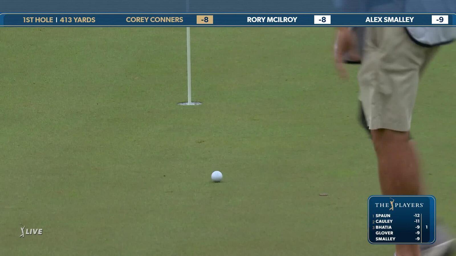 Corey Conners | Round 4 | 1st hole | Shot 3 | 2025 THE PLAYERS