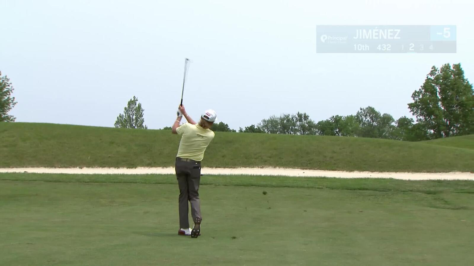 Miguel Angel Jiménez | Round 1 | 10th hole | Shot 2 | 2025 Principal