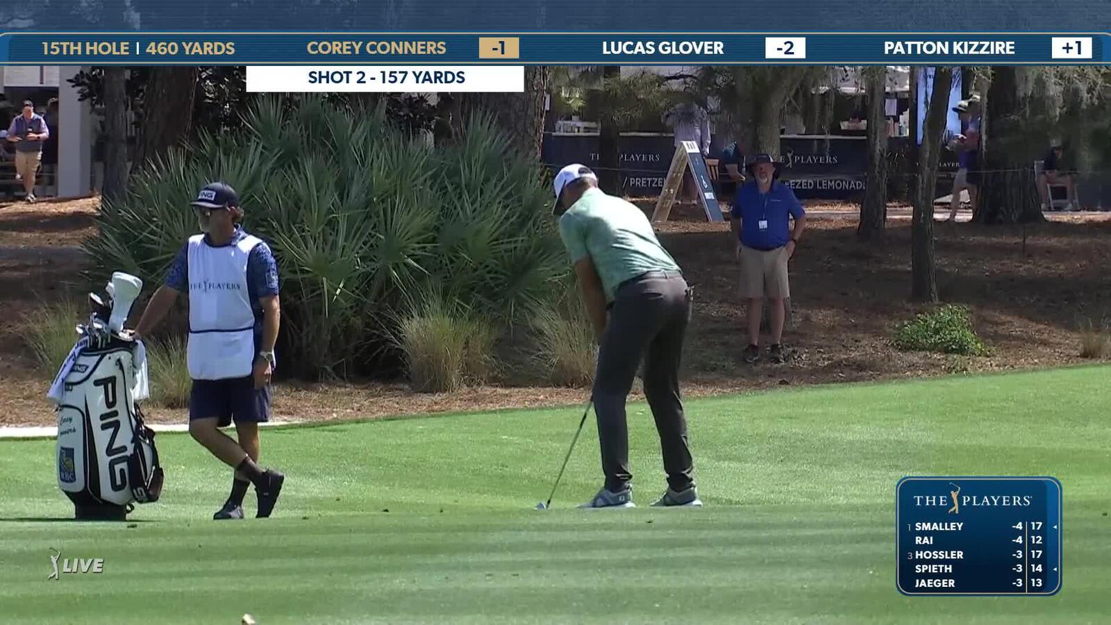 Corey Conners | Round 1 | 15th hole | Shot 2 | 2025 THE PLAYERS