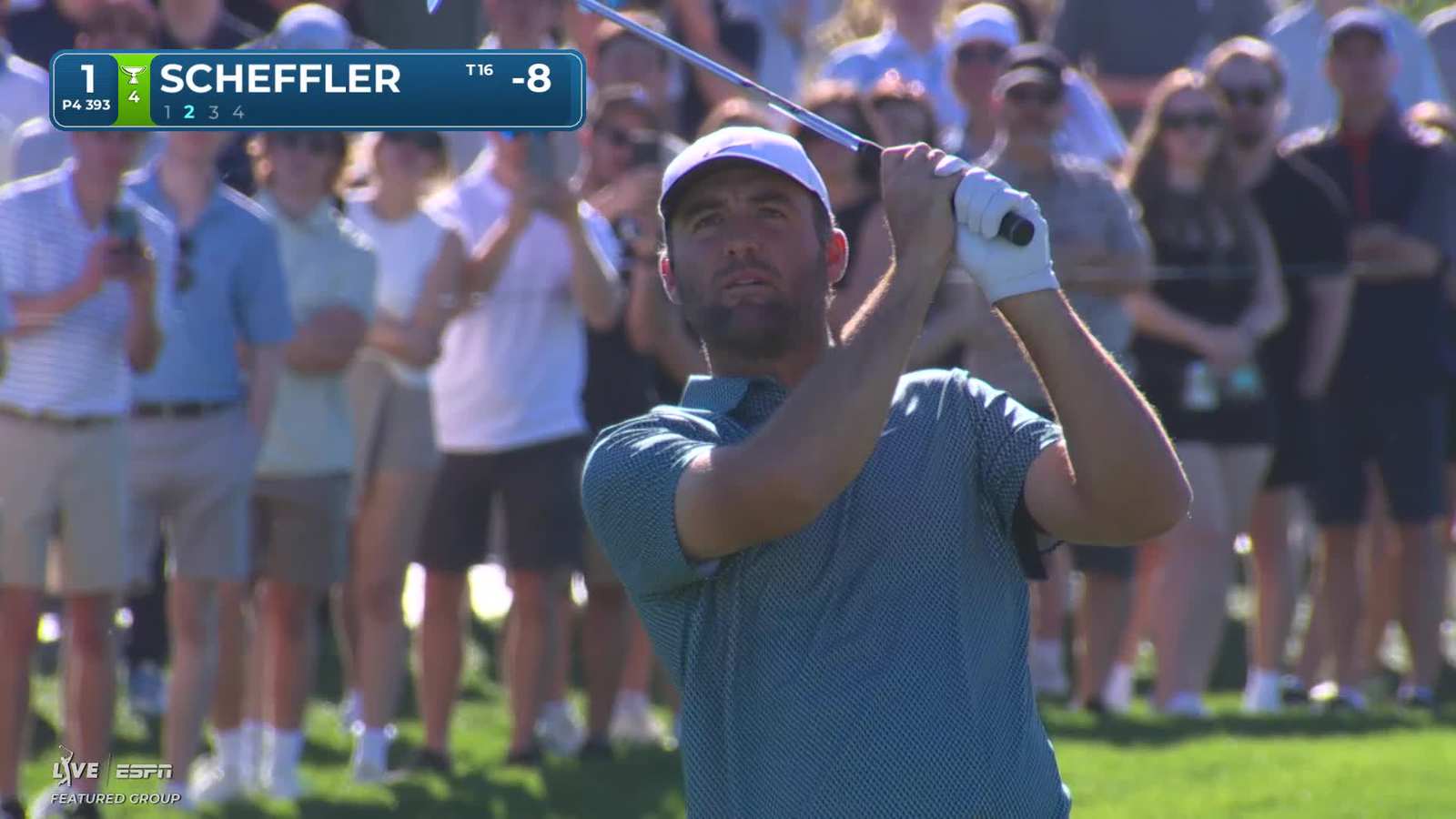 Scottie Scheffler | Round 4 | 1st hole | Shot 2 | 2026 WM Phoenix Open