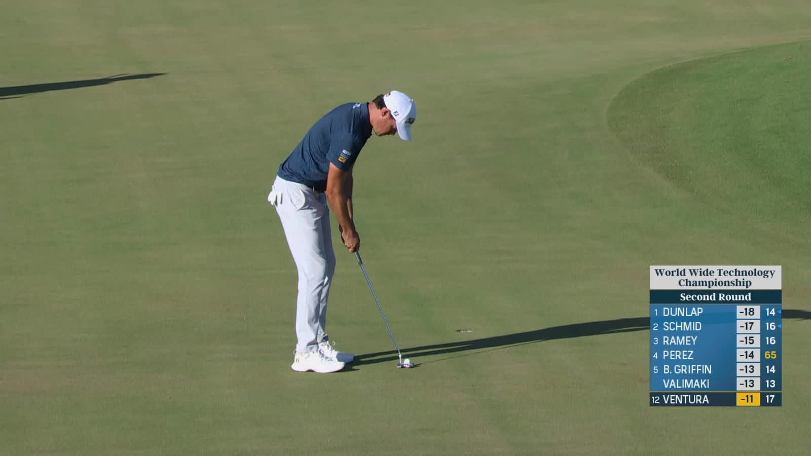 Kristoffer Ventura | Round 2 | 18th hole | Shot 4 | 2025 World Wide Technology