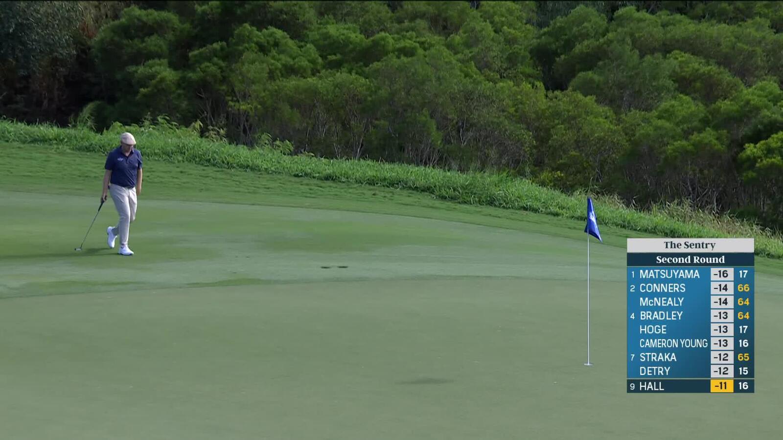 Harry Hall | Round 2 | 17th hole | Shot 3 | 2025 The Sentry