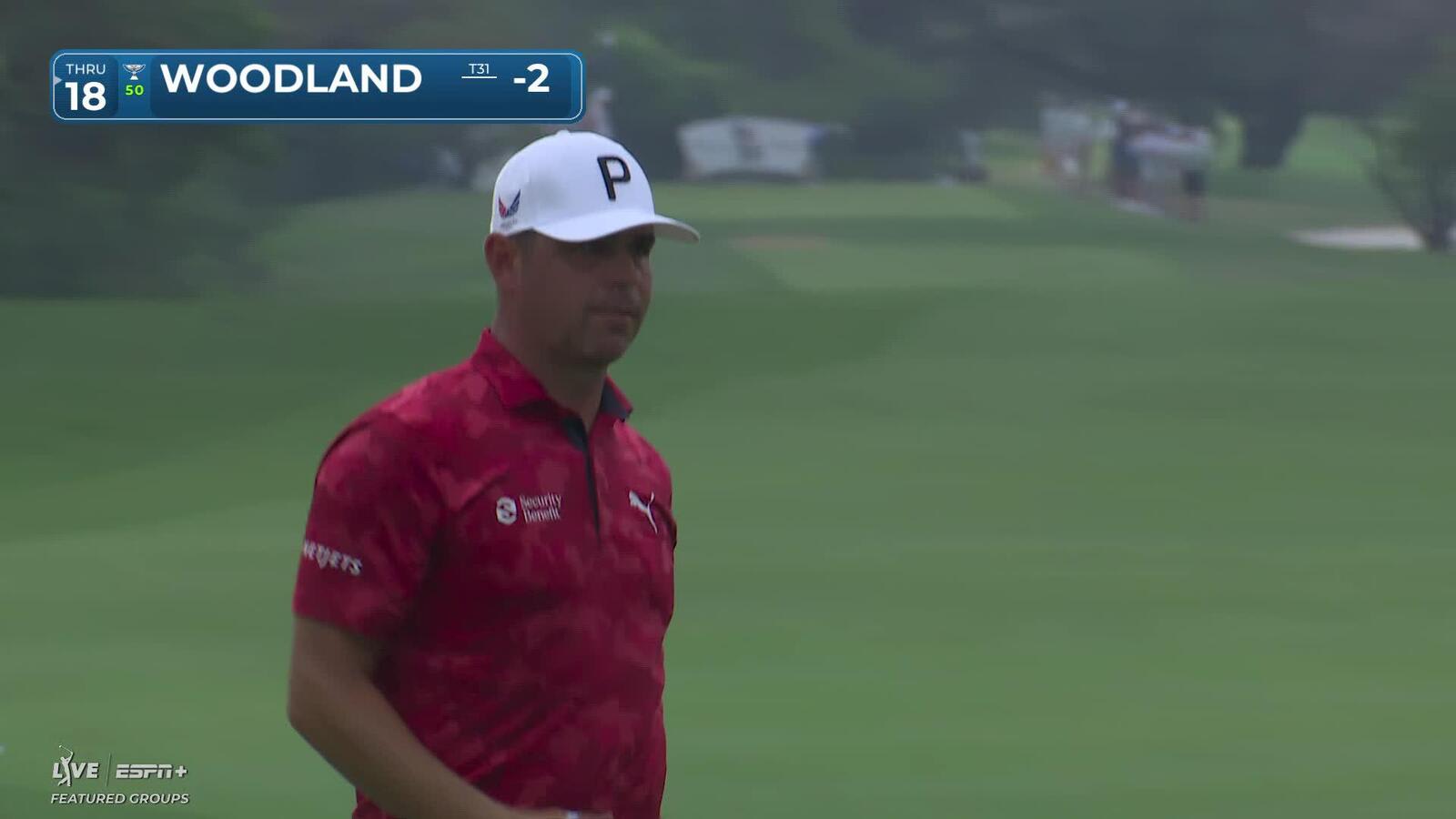 Gary Woodland | Round 2 | 9th hole | Shot 4 | 2025 Valero