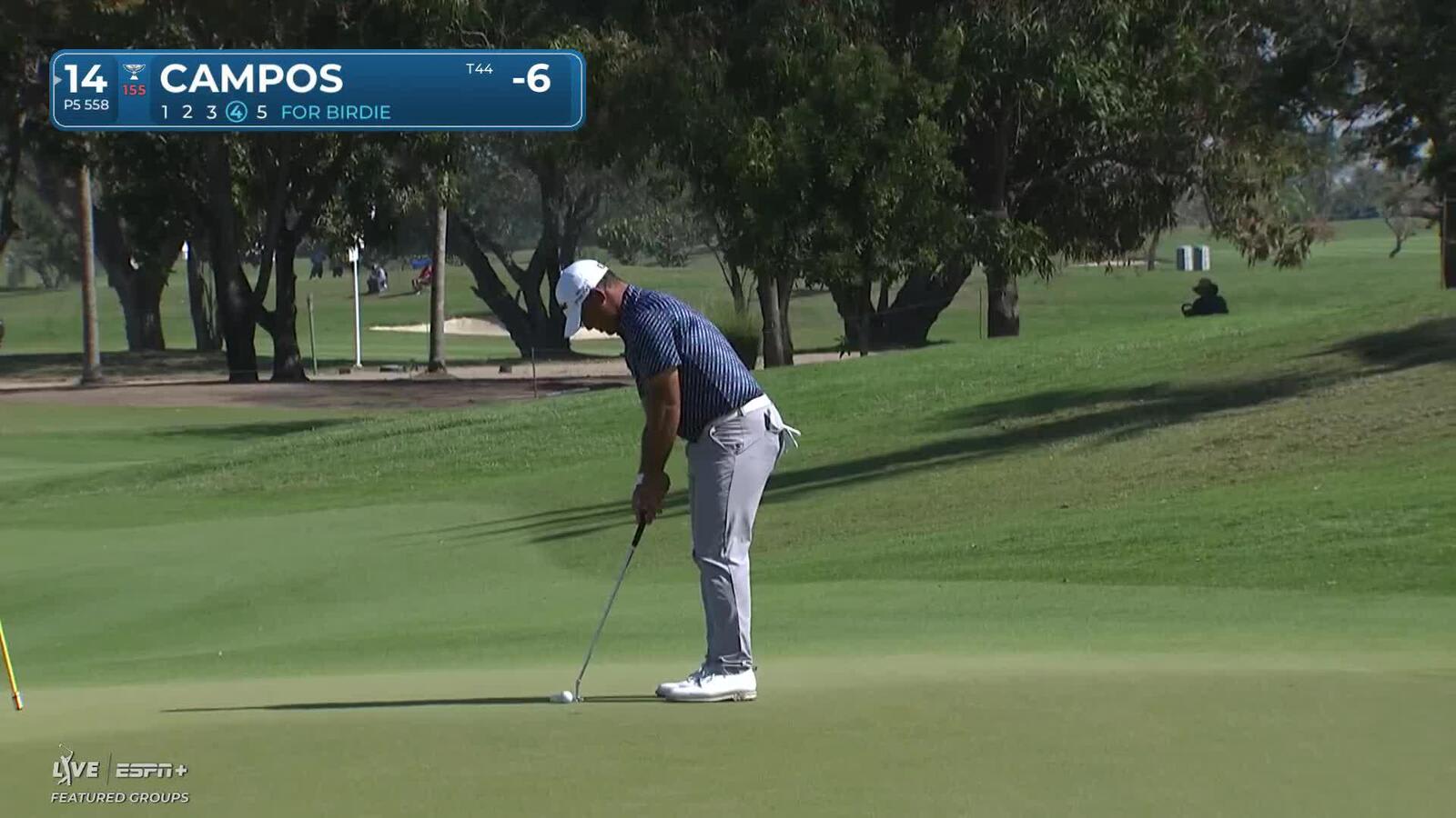 Rafael Campos | Round 4 | 14th hole | Shot 4 | 2025 Mexico Open