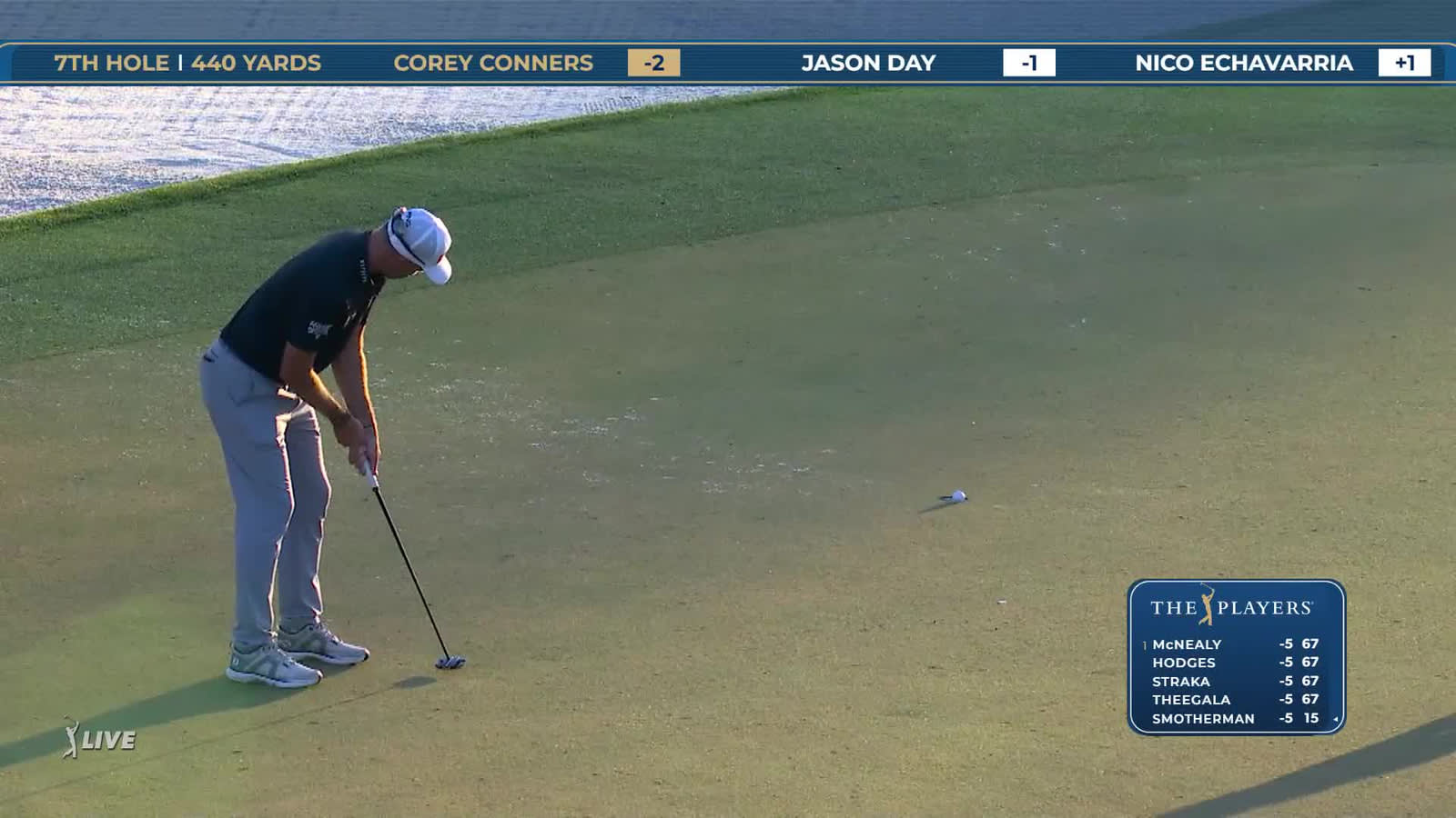 Corey Conners | Round 1 | 7th hole | Shot 3 | 2026 THE PLAYERS