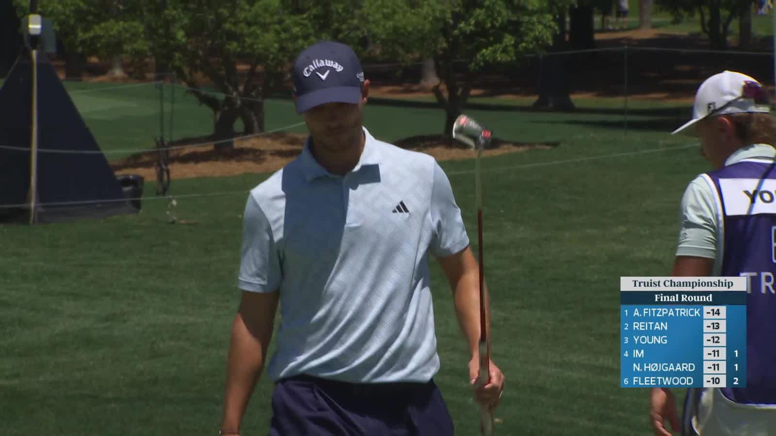 Nicolai Højgaard | Round 4 | 1st hole | Shot 3 | 2026 Truist Championship