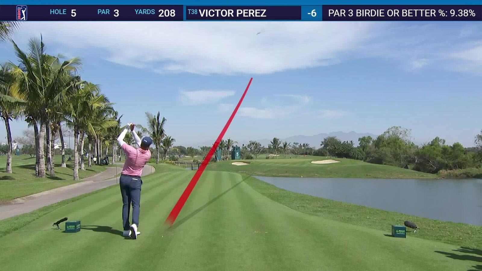 Victor Perez | Round 3 | 5th hole | Shot 1 | 2025 Mexico Open