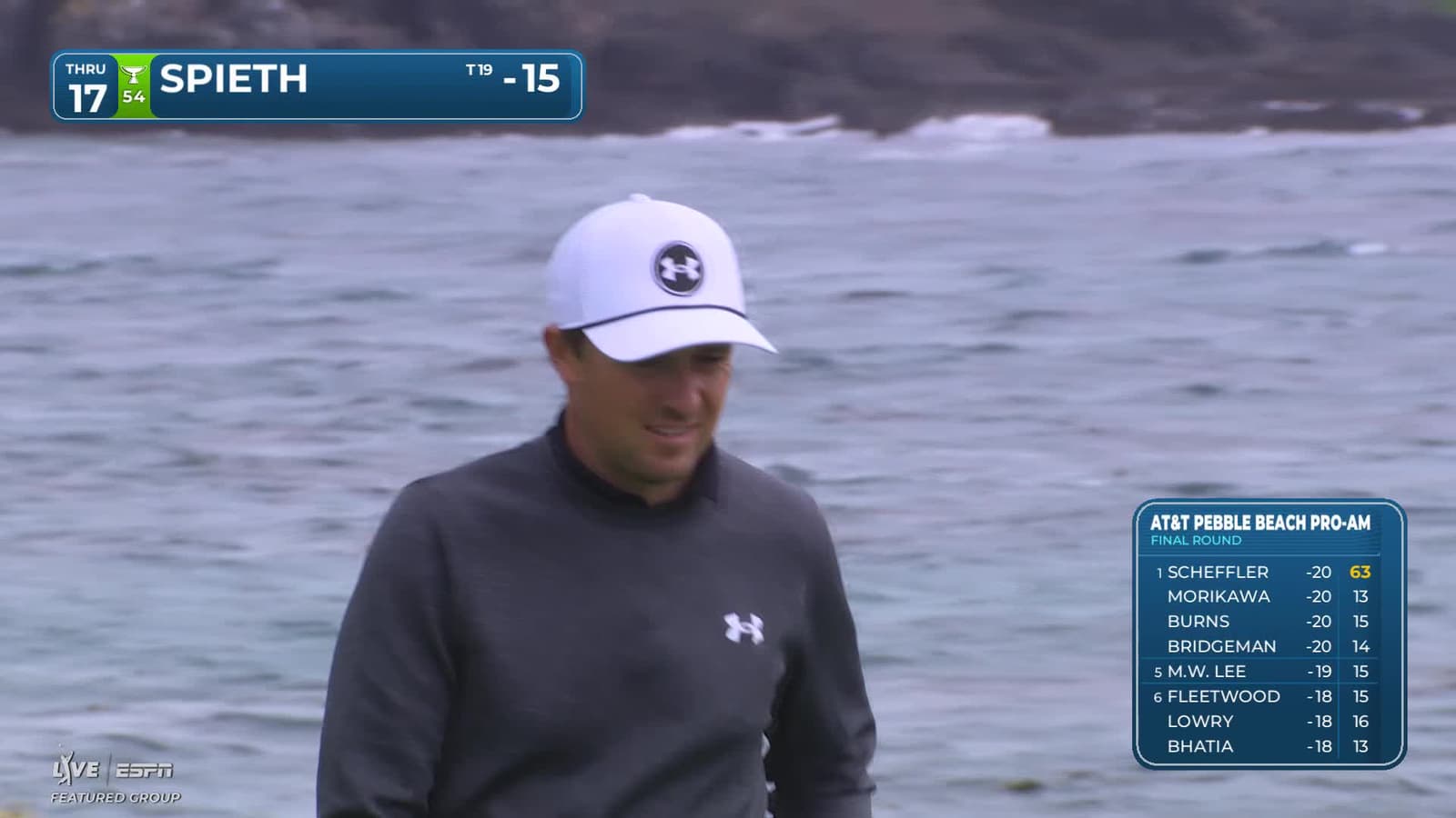 Jordan Spieth | Round 4 | 17th hole | Shot 3 | 2026 AT&T Pebble Beach