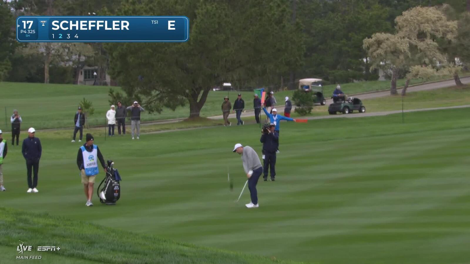 Scottie Scheffler | Round 1 | 17th hole | Shot 2 | 2025 AT&T Pebble Beach
