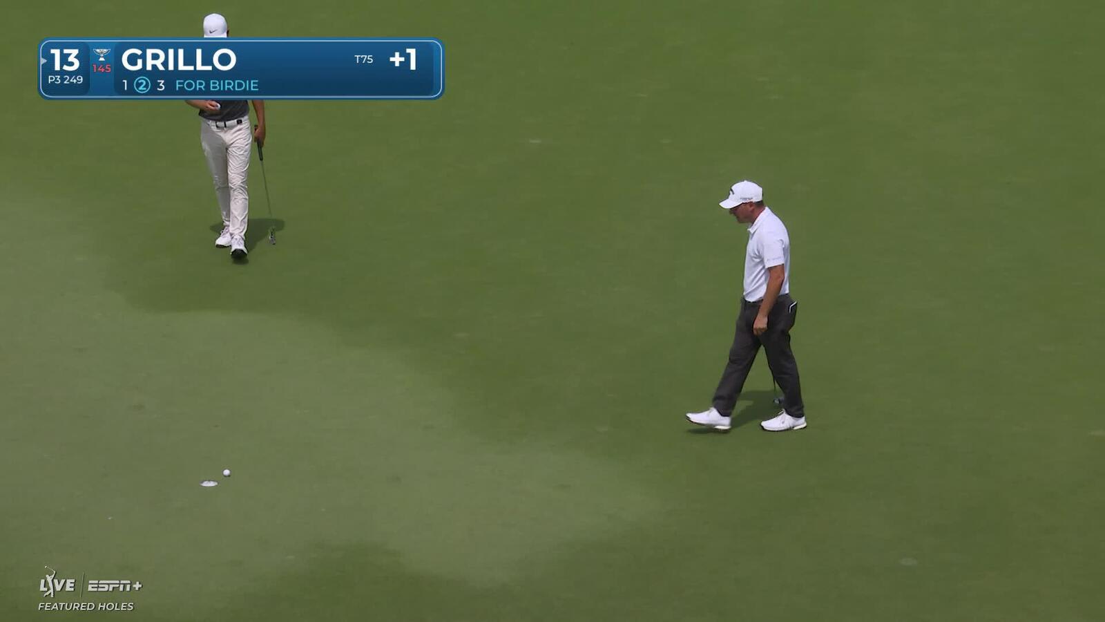 Emiliano Grillo | Round 1 | 13th hole | Shot 3 | 2025 Valero