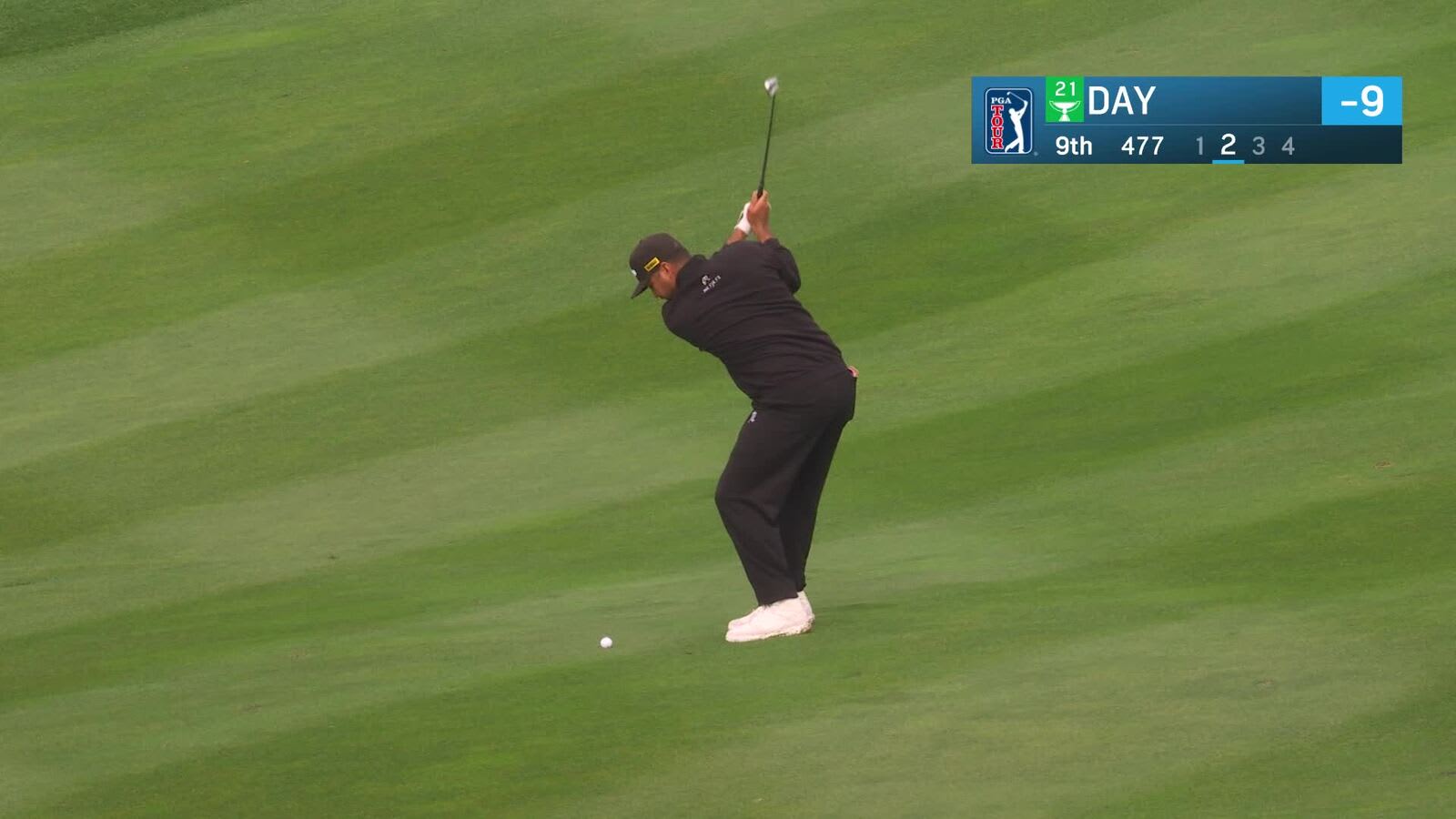 Jason Day | Round 3 | 9th hole | Shot 2 | 2025 AT&T Pebble Beach