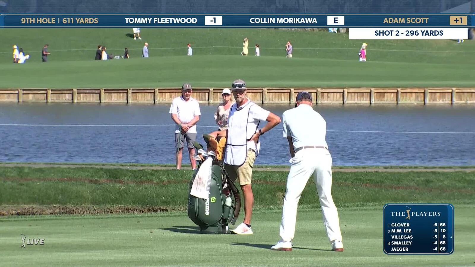 Adam Scott | Round 1 | 9th hole | Shot 2 | 2025 THE PLAYERS