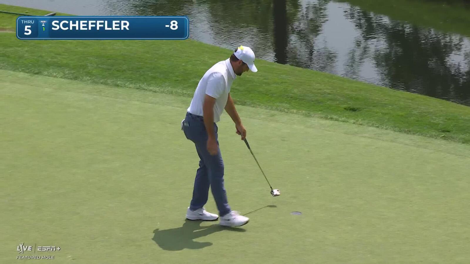 Scottie Scheffler | Round 4 | 5th hole | Shot 5 | 2025 the Memorial