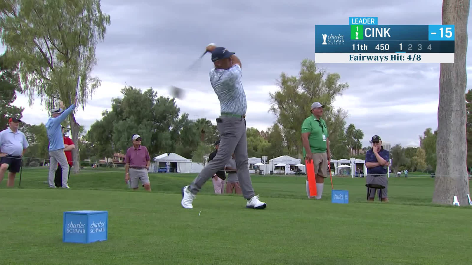 Stewart Cink | Round 3 | 11th hole | Shot 1 | 2025 Charles Schwab