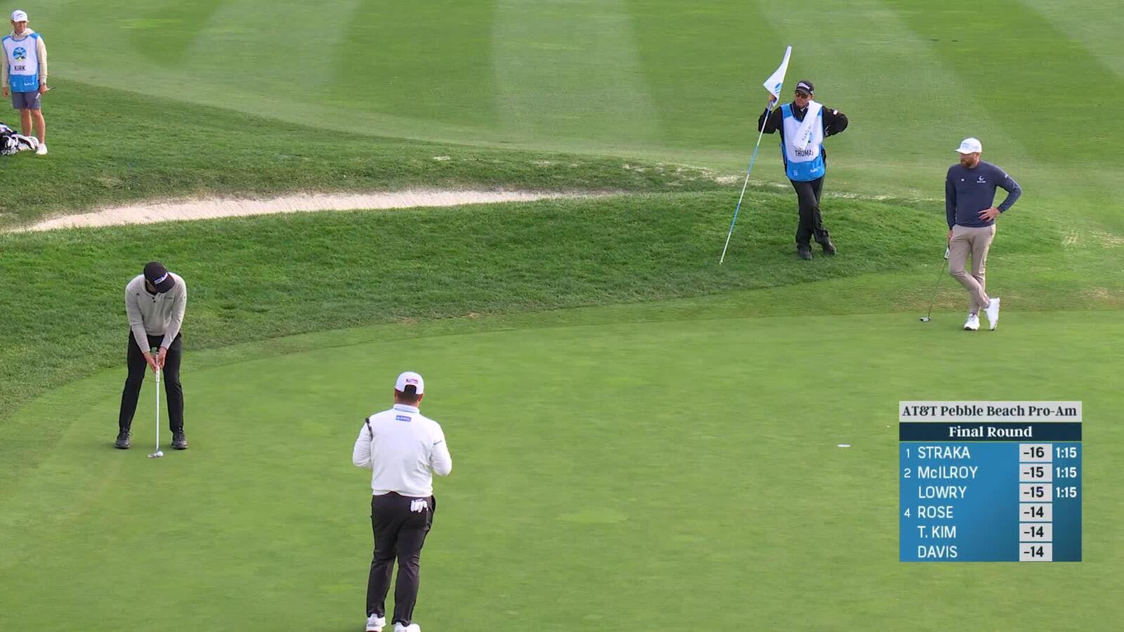 Justin Thomas | Round 4 | 18th hole | Shot 3 | 2025 AT&T Pebble Beach