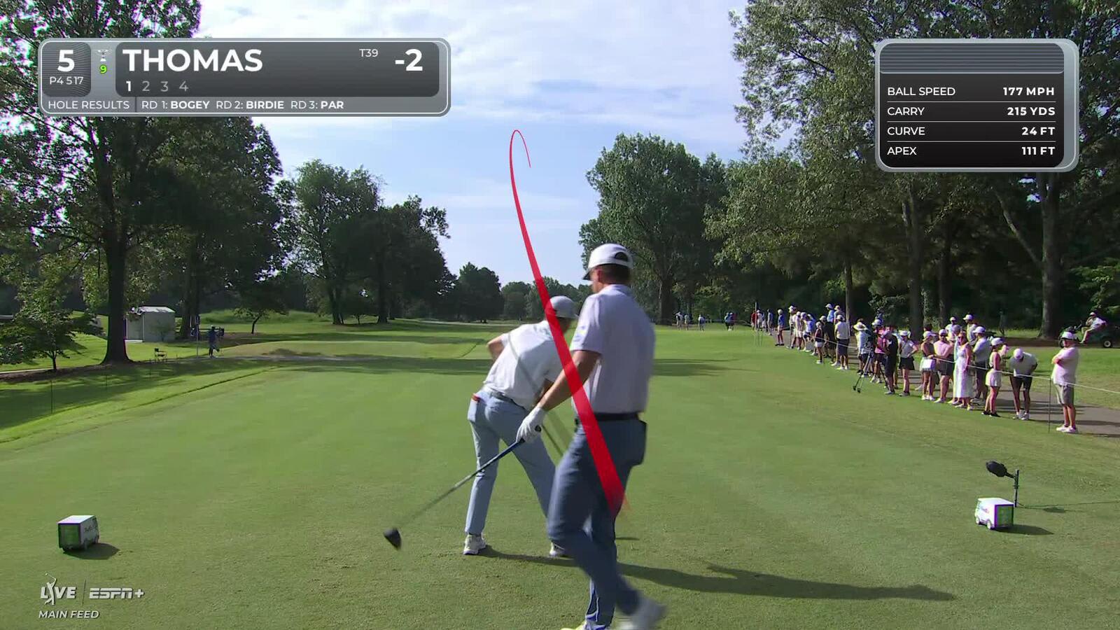 Justin Thomas | Round 4 | 5th hole | Shot 1 | 2025 FedEx St. Jude