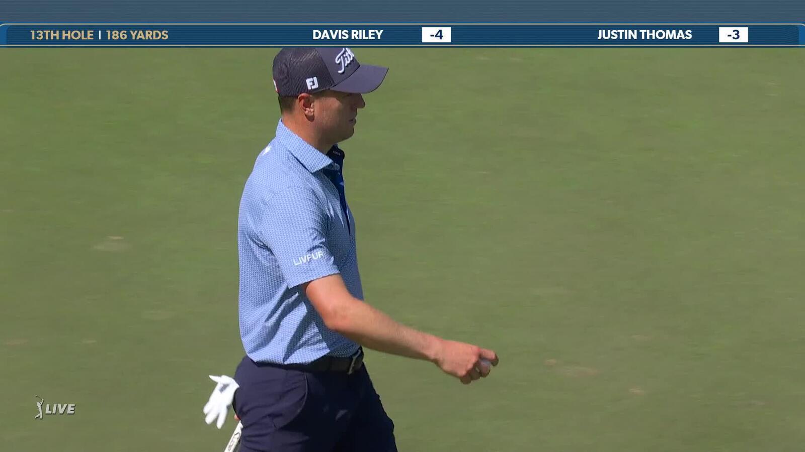 Justin Thomas | Round 3 | 13th hole | Shot 3 | 2025 THE PLAYERS