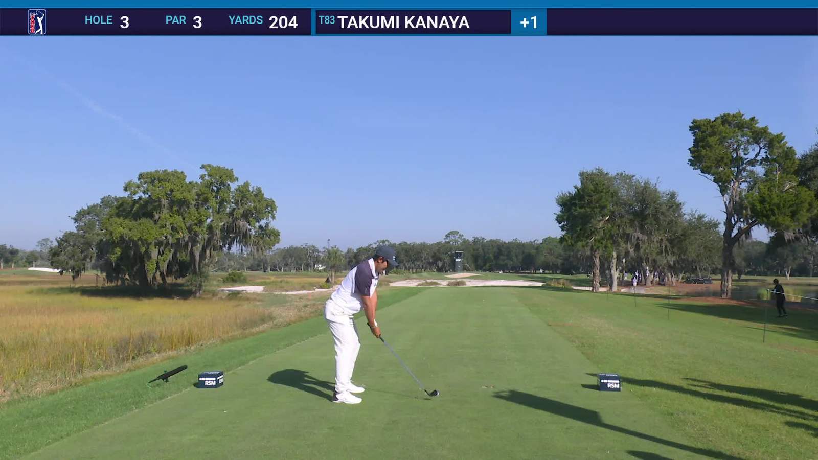 Takumi Kanaya | Round 1 | 3rd hole | Shot 1 | 2025 The RSM Classic