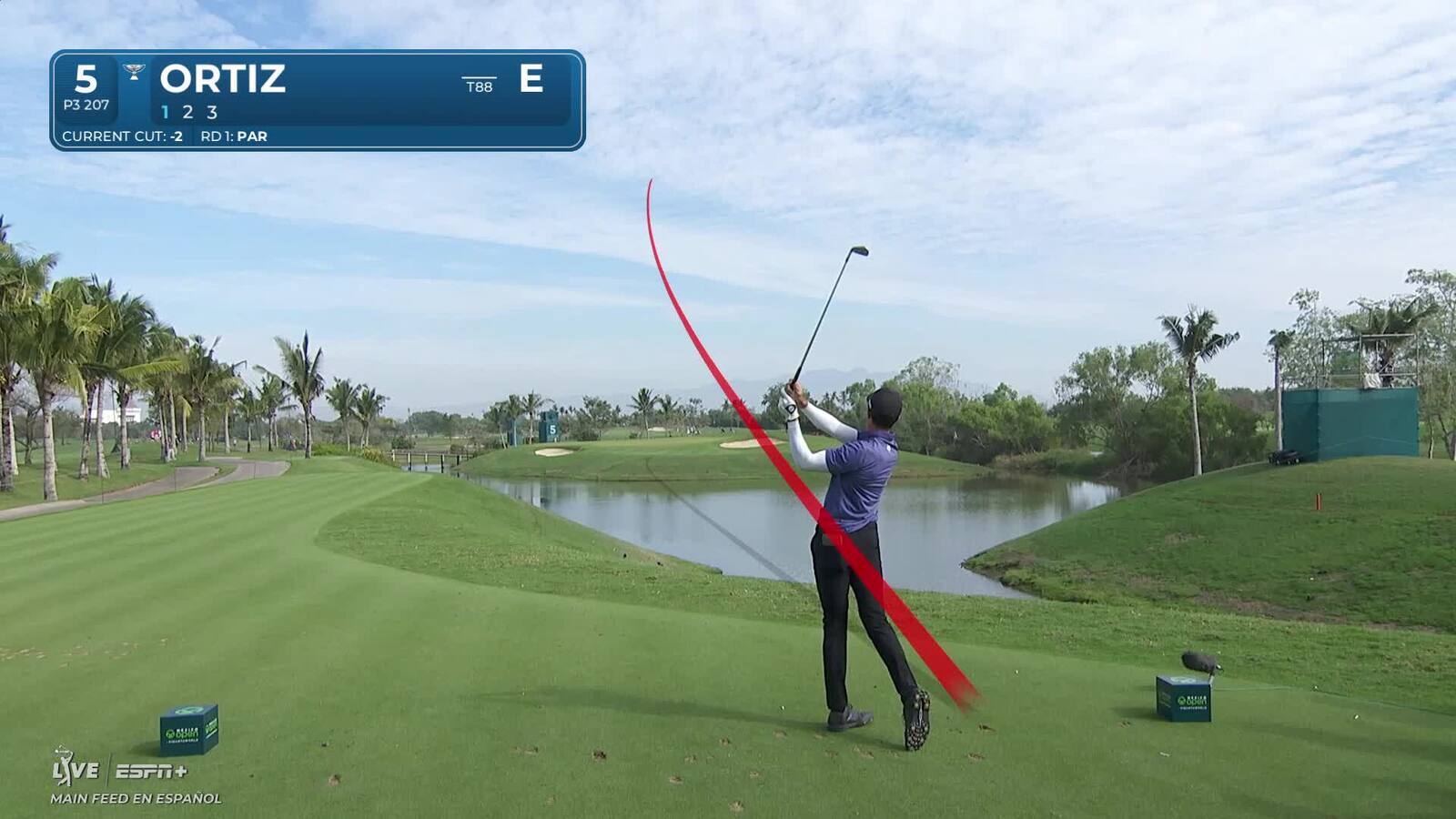 Alvaro Ortiz | Round 2 | 5th hole | Shot 2 | 2025 Mexico Open