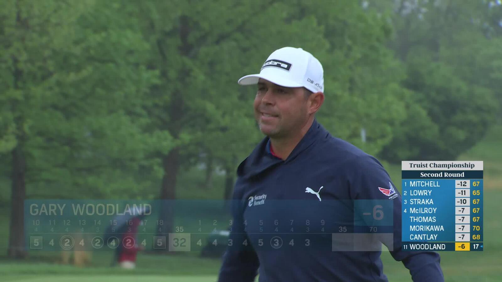 Gary Woodland | Round 2 | 8th hole | Shot 3 | 2025 Truist Championship
