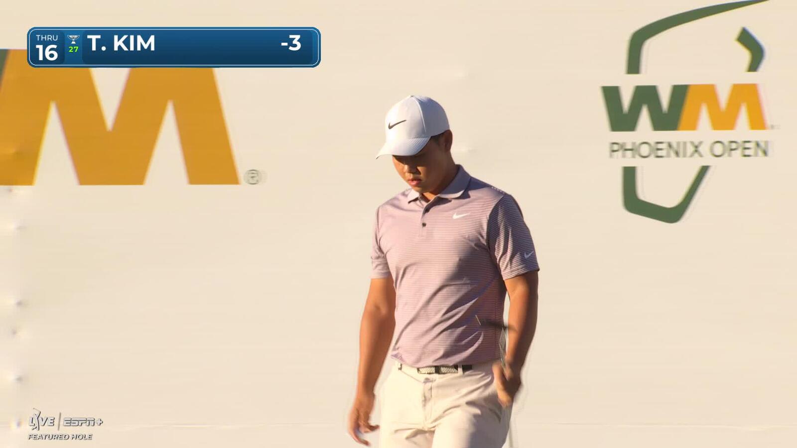 Tom Kim | Round 1 | 16th hole | Shot 3 | 2025 WM Phoenix Open
