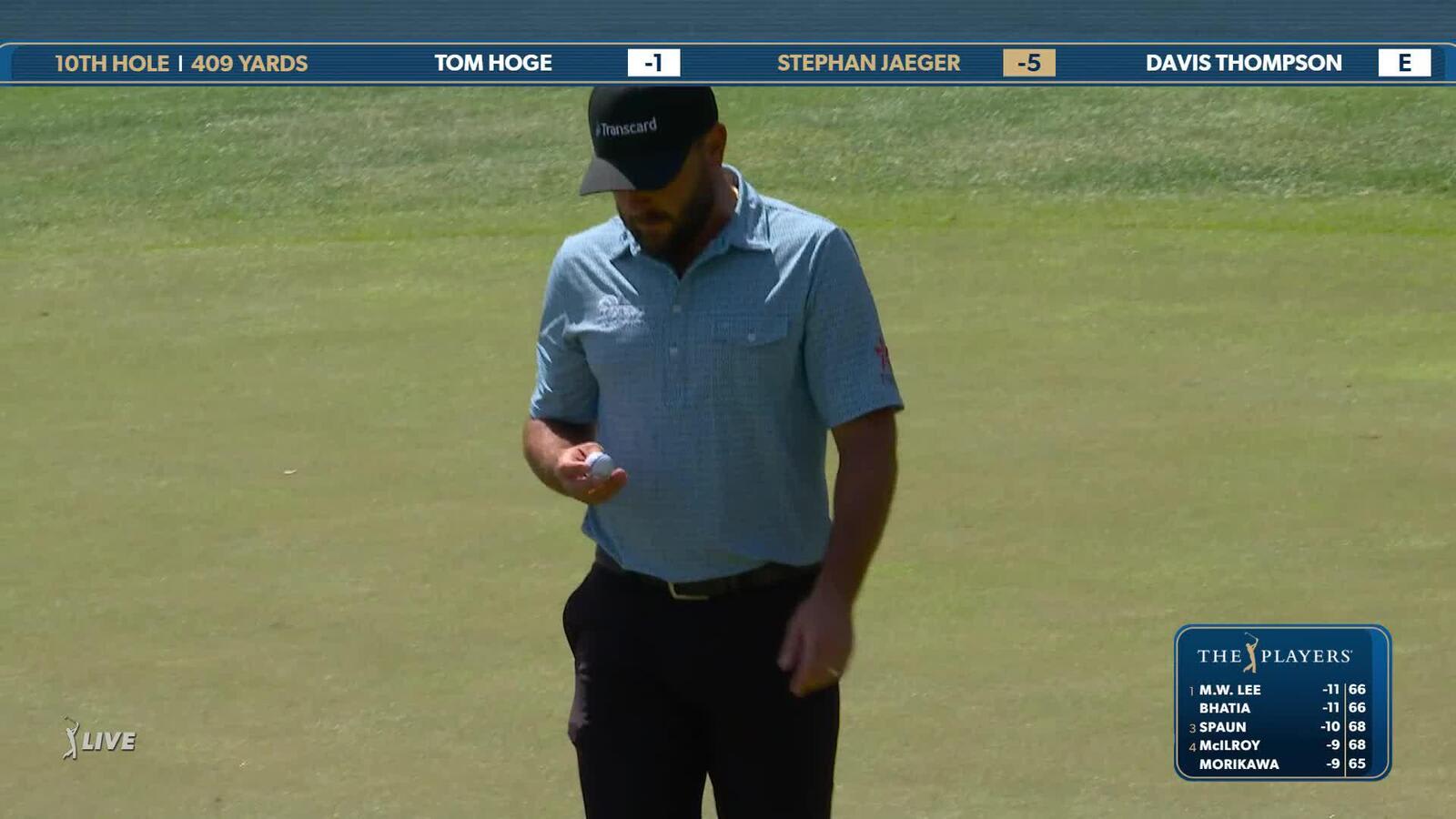 Stephan Jaeger | Round 2 | 10th hole | Shot 3 | 2025 THE PLAYERS