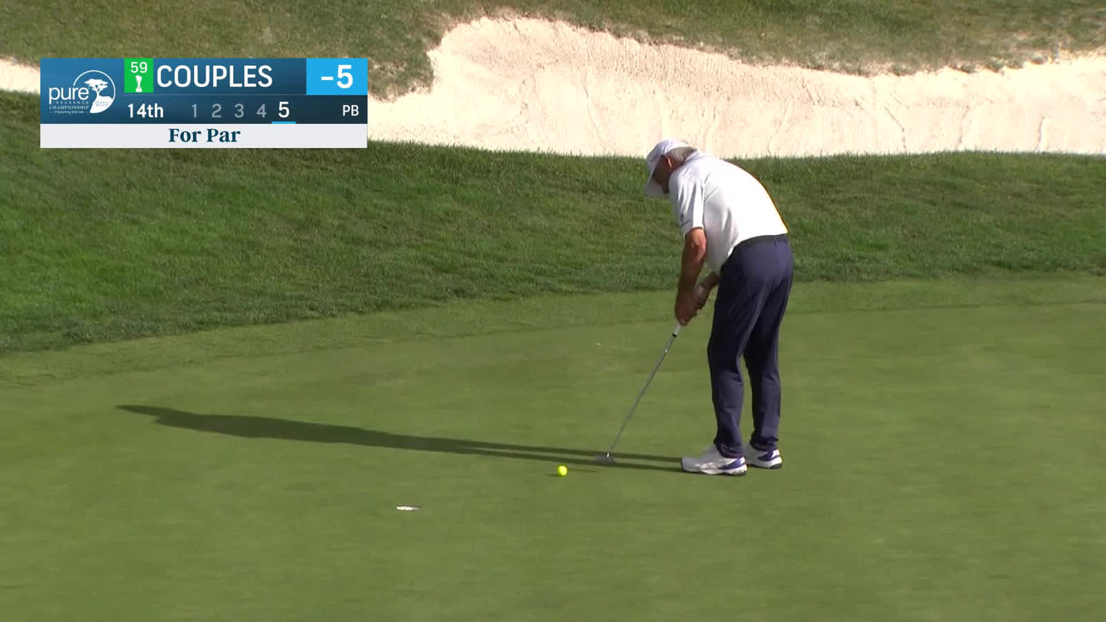 Fred Couples | Round 2 | 14th hole | Shot 5 | 2025 Pure Insurance