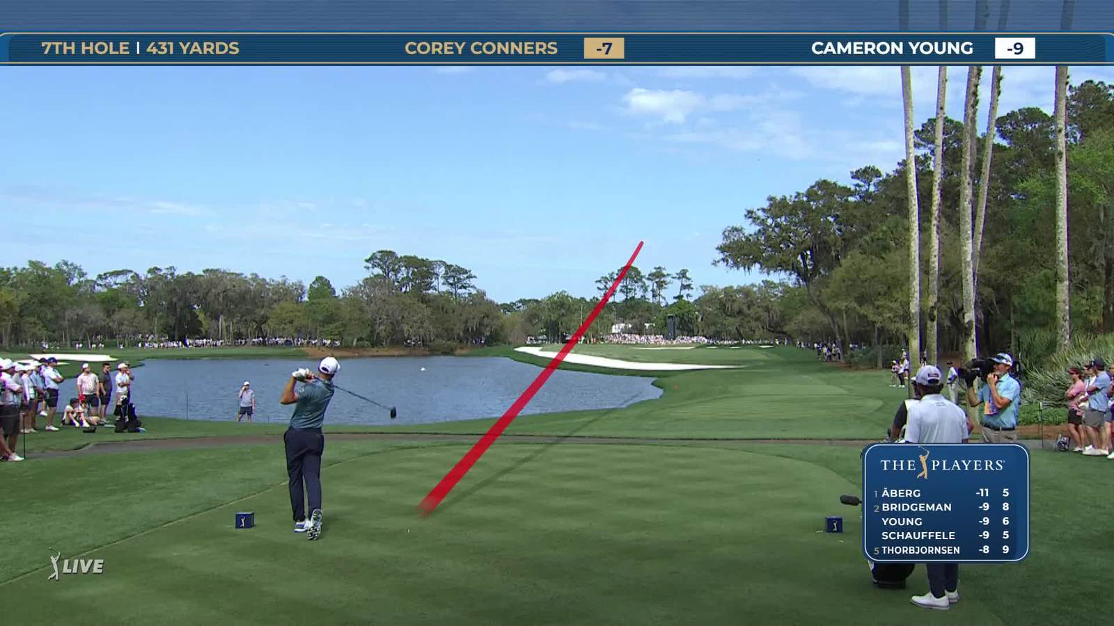 Corey Conners | Round 3 | 7th hole | Shot 1 | 2026 THE PLAYERS