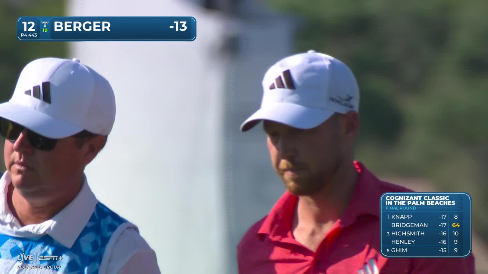 Daniel Berger | Round 4 | 12th hole | Shot 2 | 2025 Cognizant Classic