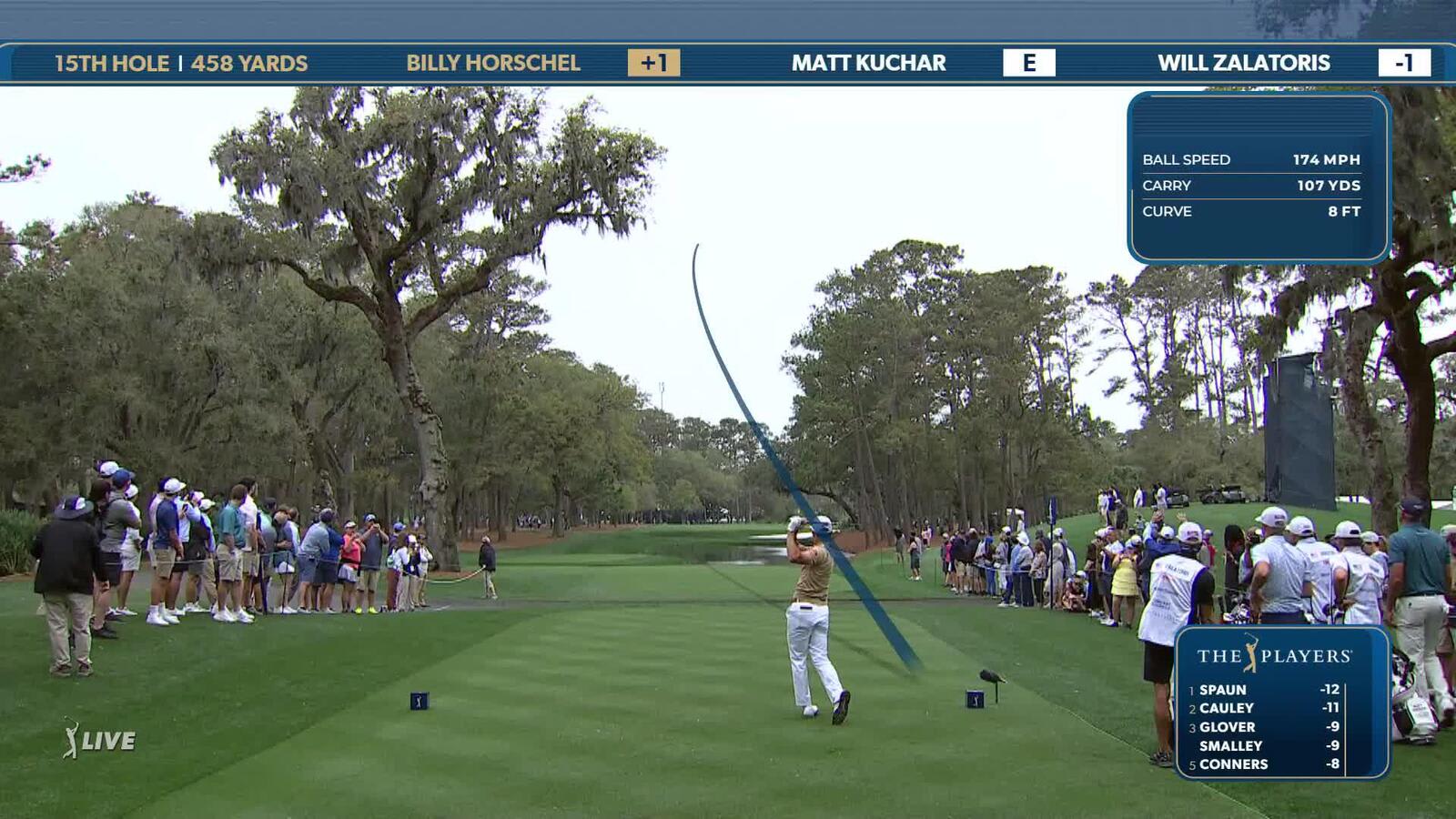 Billy Horschel | Round 4 | 15th hole | Shot 1 | 2025 THE PLAYERS