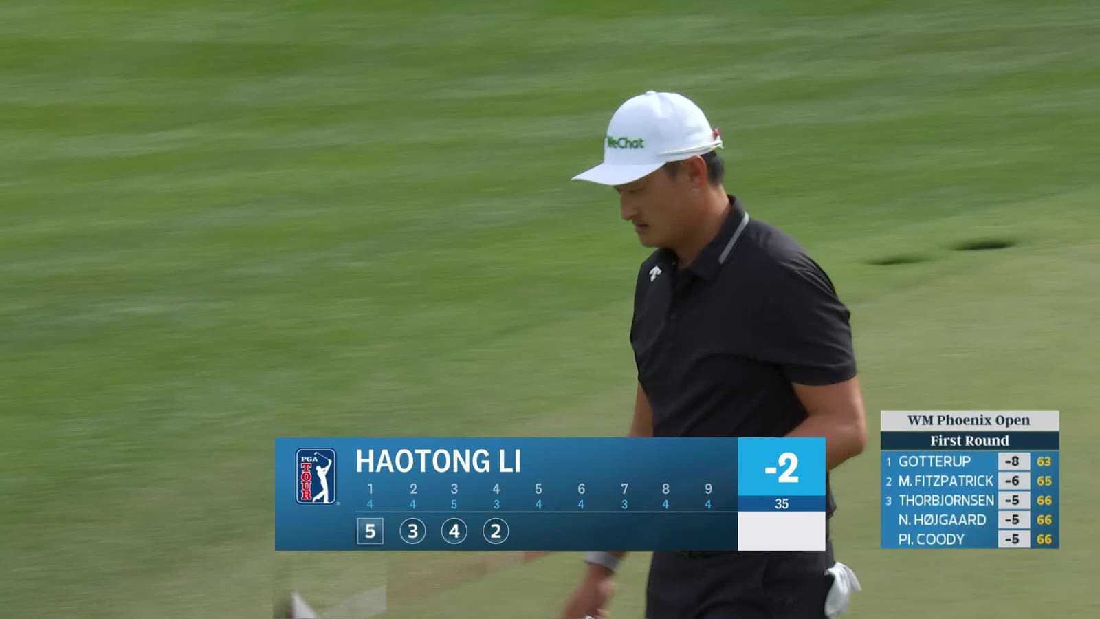 Haotong Li | Round 1 | 4th hole | Shot 2 | 2026 WM Phoenix Open