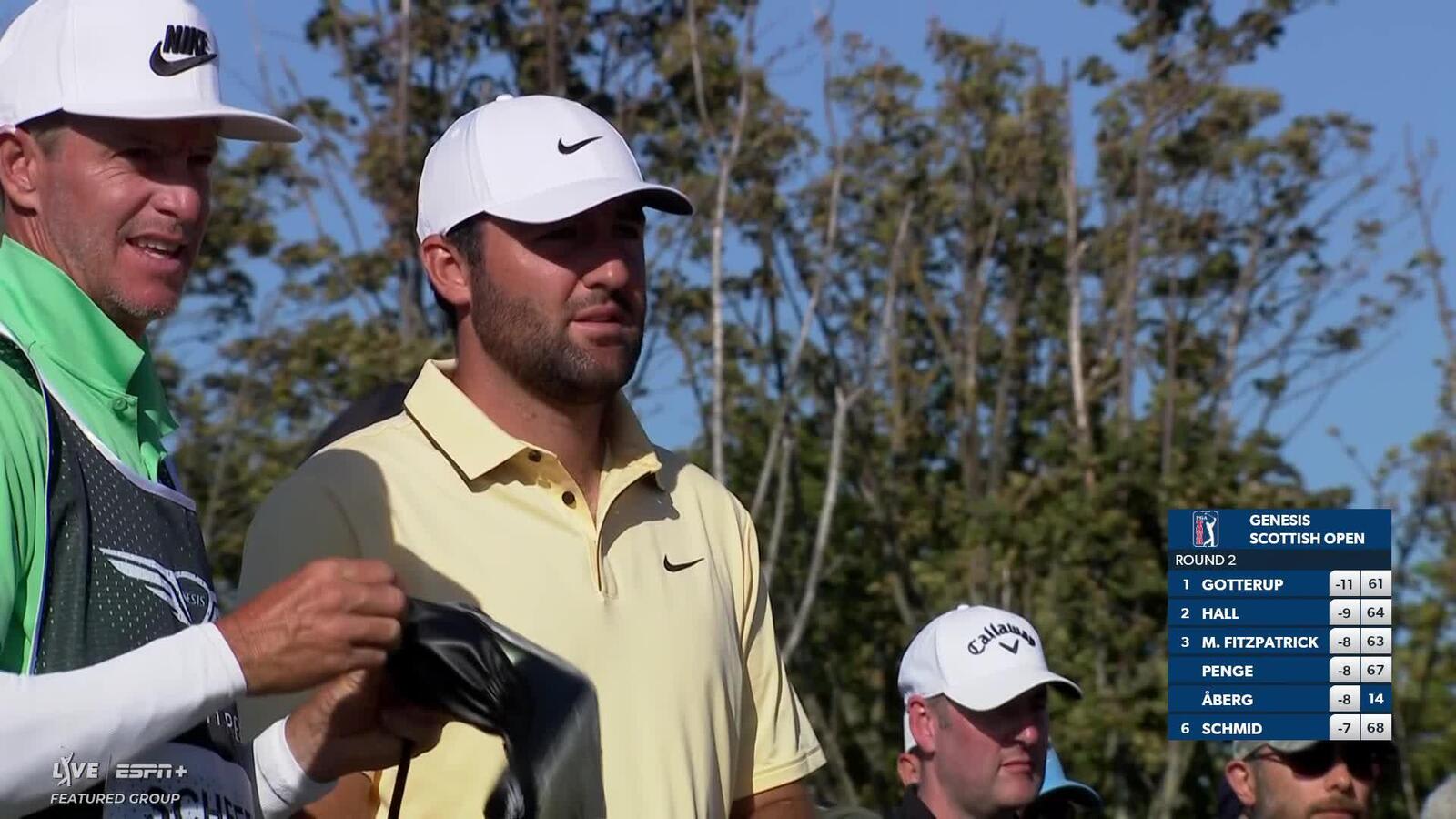 Scottie Scheffler | Round 2 | 16th hole | Shot 1 | 2025 Genesis Scottish Open