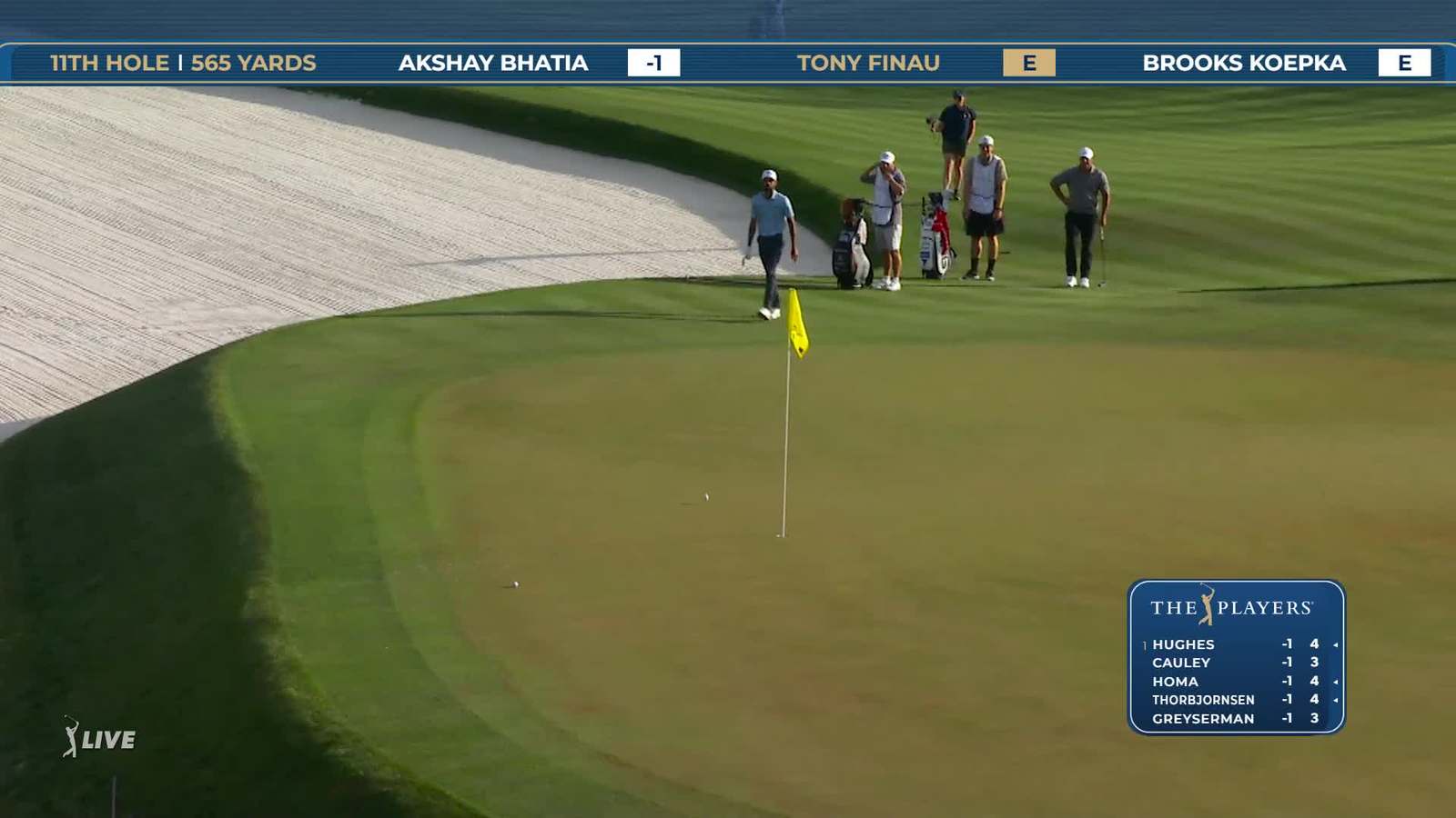 Tony Finau | Round 1 | 11th hole | Shot 3 | 2026 THE PLAYERS