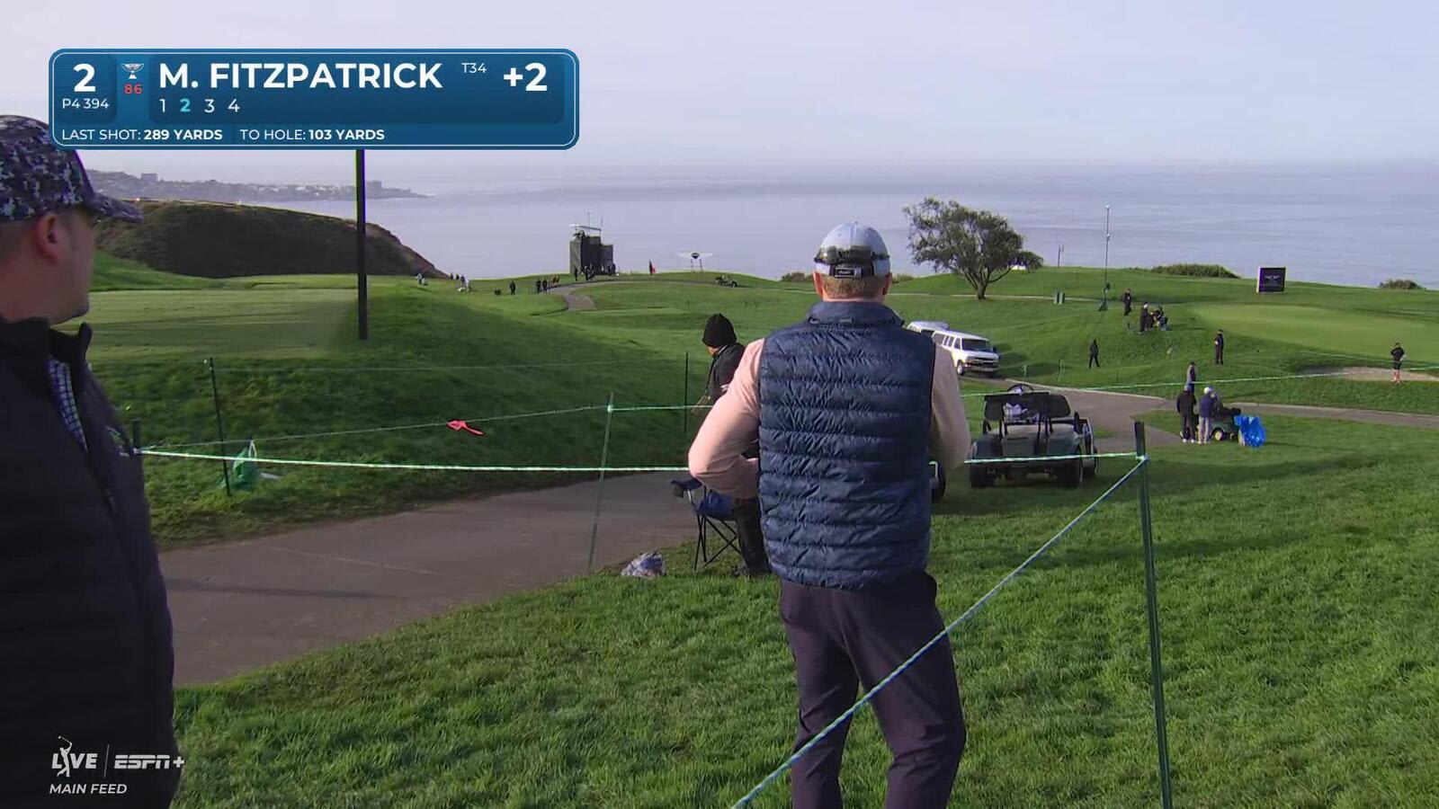 Matt Fitzpatrick | Round 4 | 2nd hole | Shot 2 | 2025 Genesis