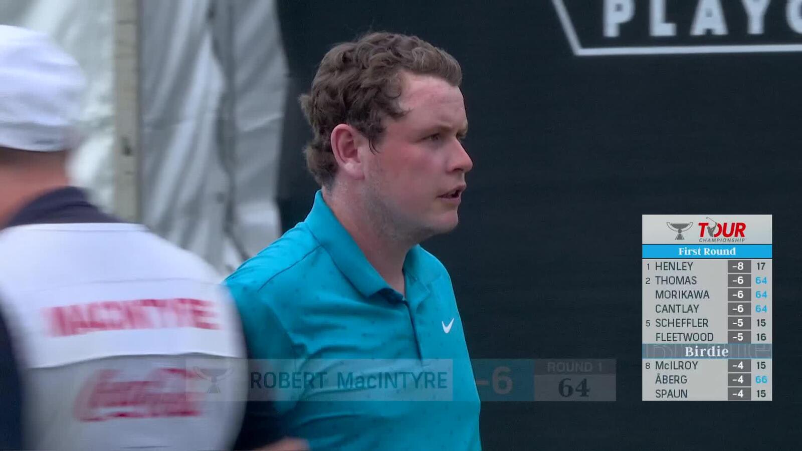 Robert MacIntyre | Round 1 | 18th hole | Shot 4 | 2025 TOUR Championship