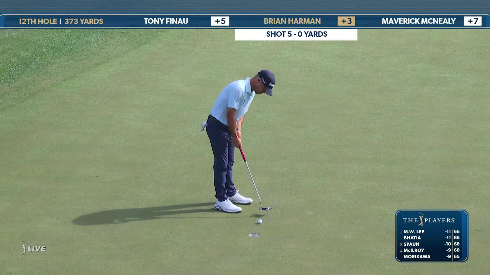 Brian Harman | Round 2 | 12th hole | Shot 4 | 2025 THE PLAYERS