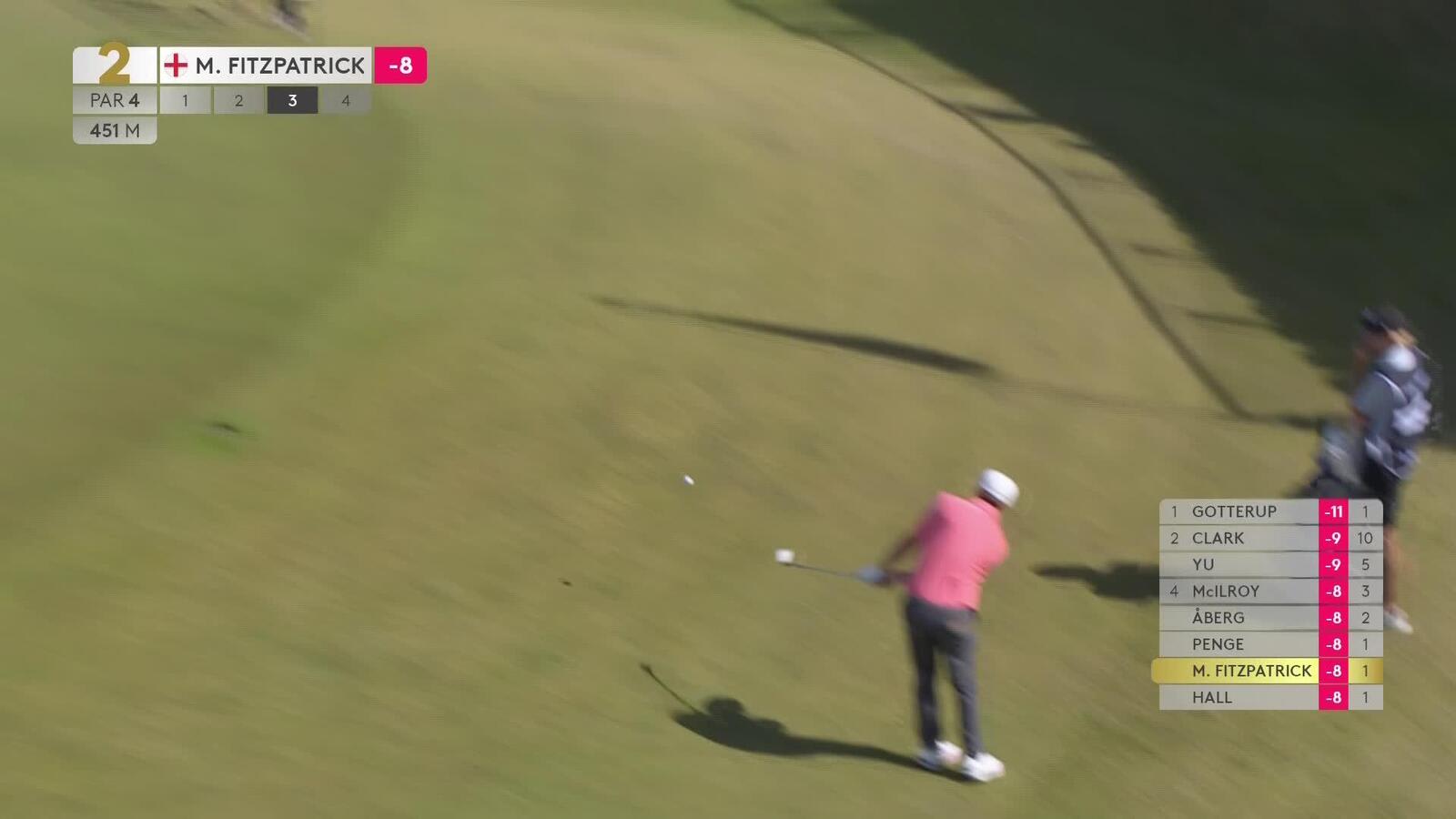 Matt Fitzpatrick | Round 3 | 2nd hole | Shot 3 | 2025 Genesis Scottish Open