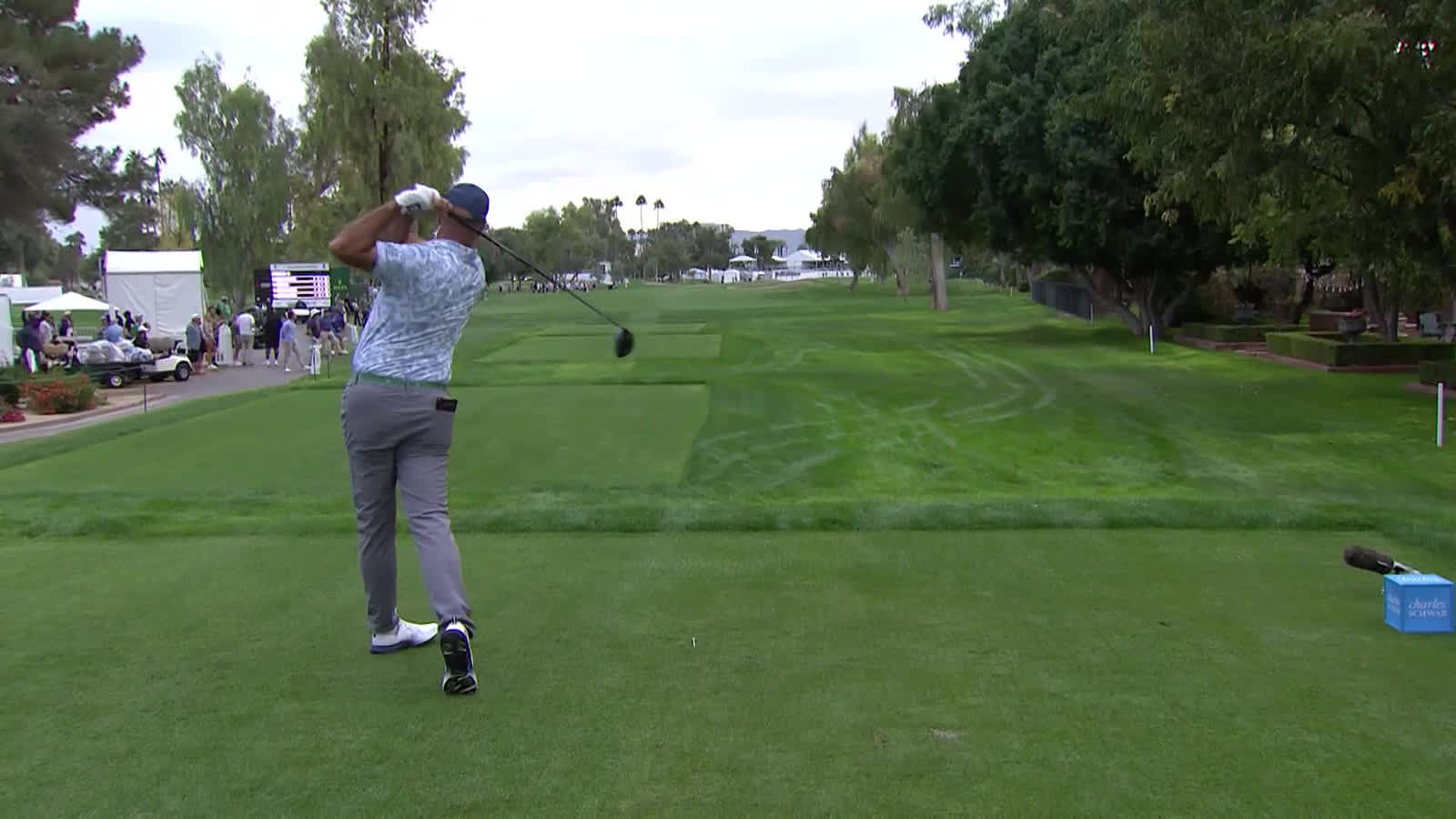 Stewart Cink | Round 3 | 18th hole | Shot 1 | 2025 Charles Schwab