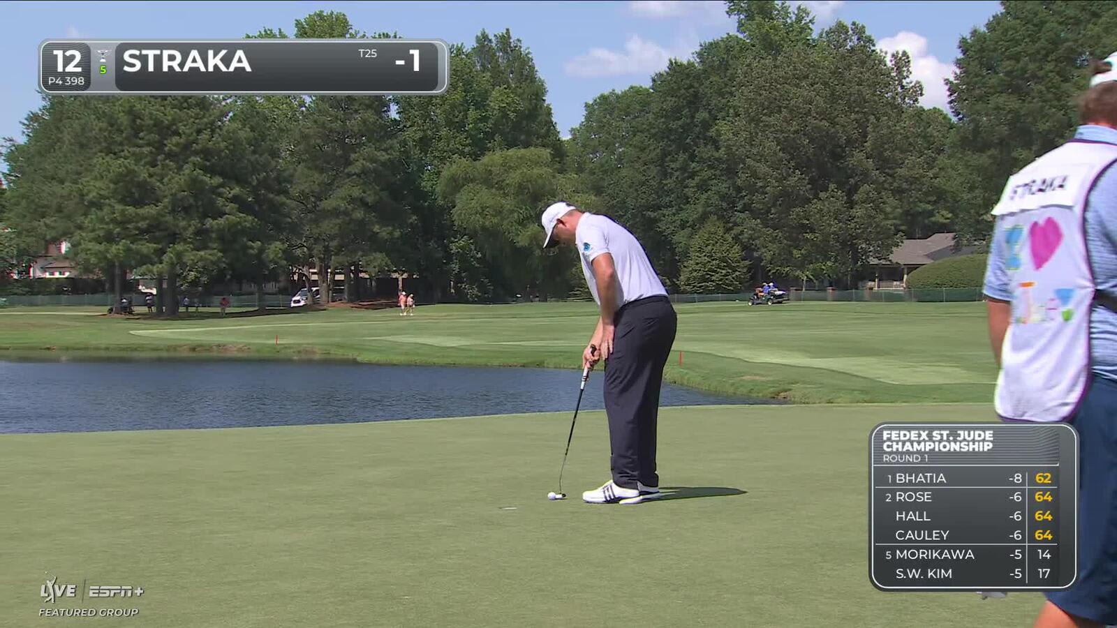 Sepp Straka | Round 1 | 12th hole | Shot 4 | 2025 FedEx St. Jude