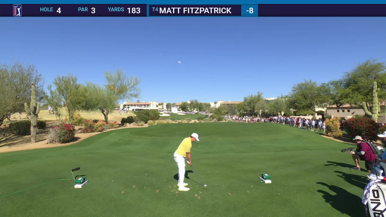 Matt Fitzpatrick | Round 3 | 4th hole | Shot 1 | 2026 WM Phoenix Open