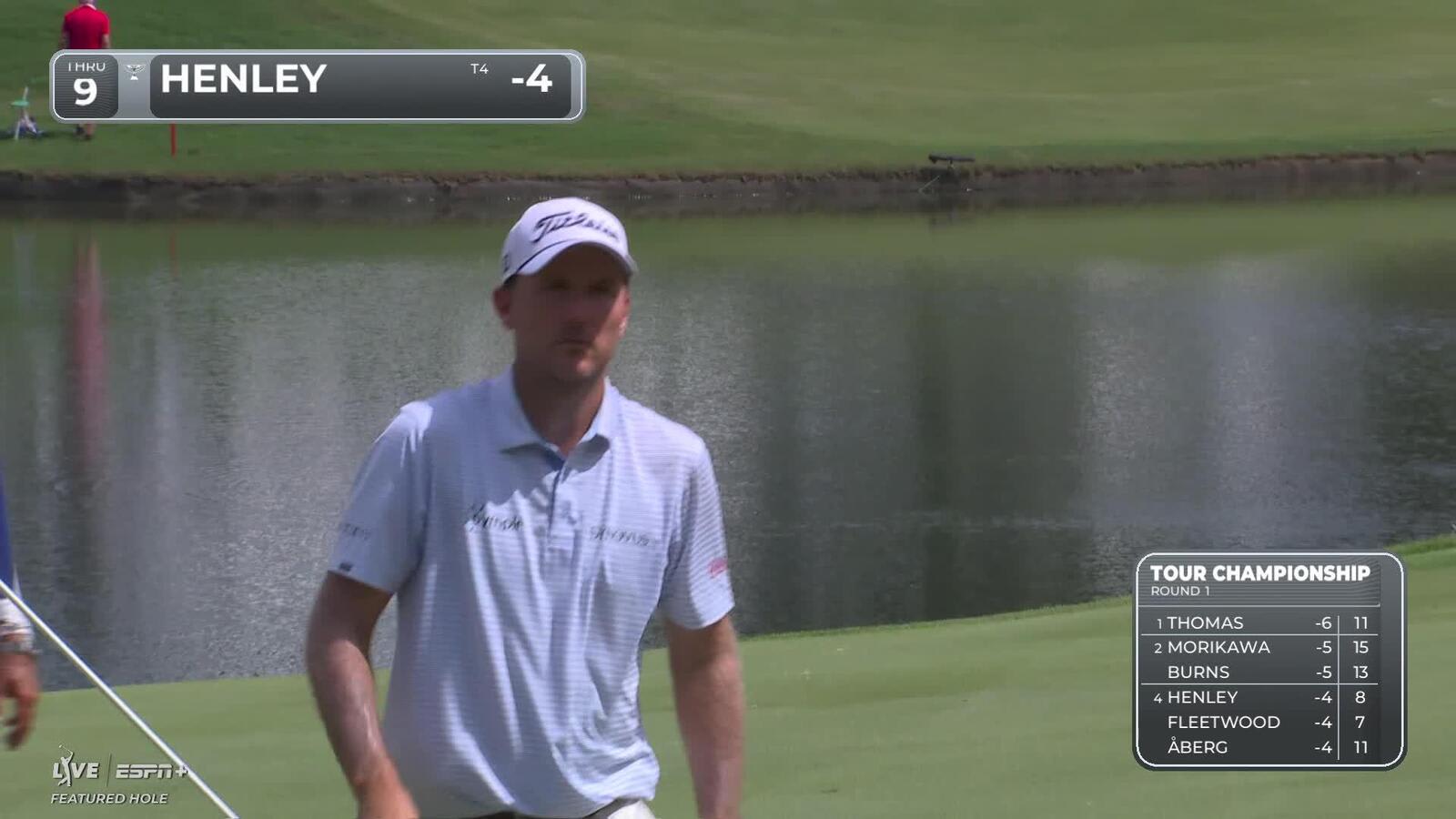 Russell Henley | Round 1 | 9th hole | Shot 3 | 2025 TOUR Championship