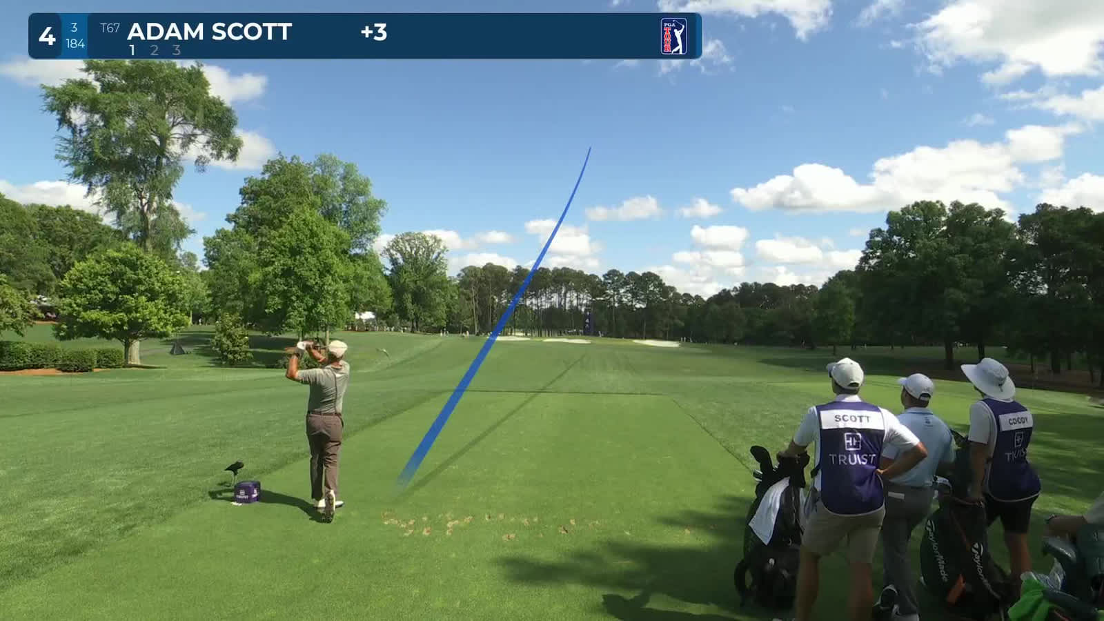 Adam Scott | Round 1 | 4th hole | Shot 1 | 2026 Truist Championship